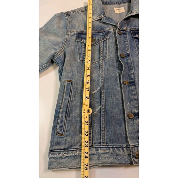 GAP Icon 1969 Jean Jacket Womens Medium l Blue Denim Saddle Wash Classic Pockets - Picture 7 of 11